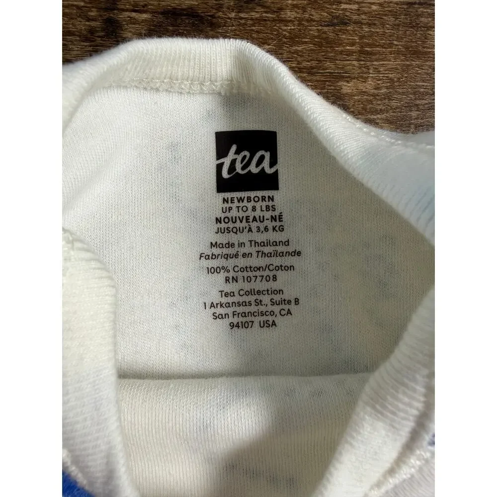 Tea Long sleeve‎ animal one piece shirt size newborn
